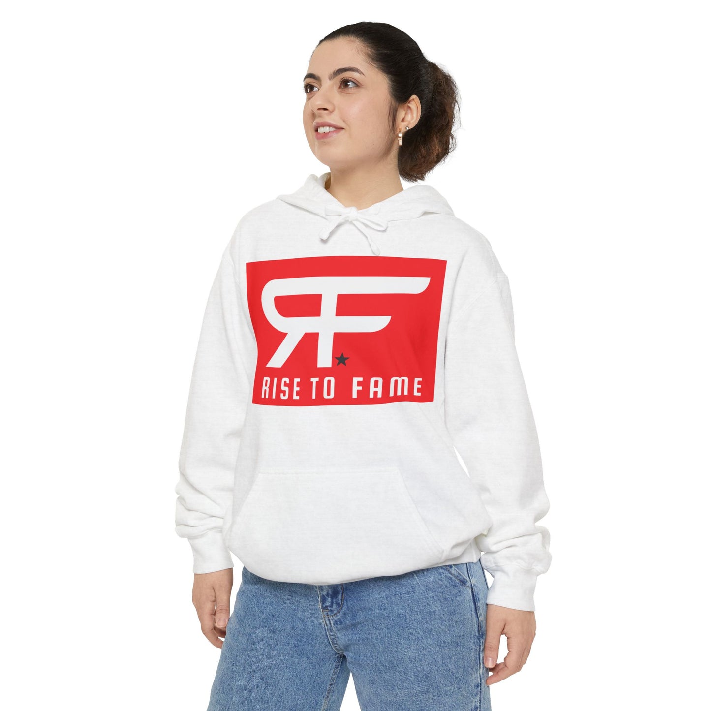 Rise to Fame Unisex Garment-Dyed Hoodie - Stylish & Motivational Apparel