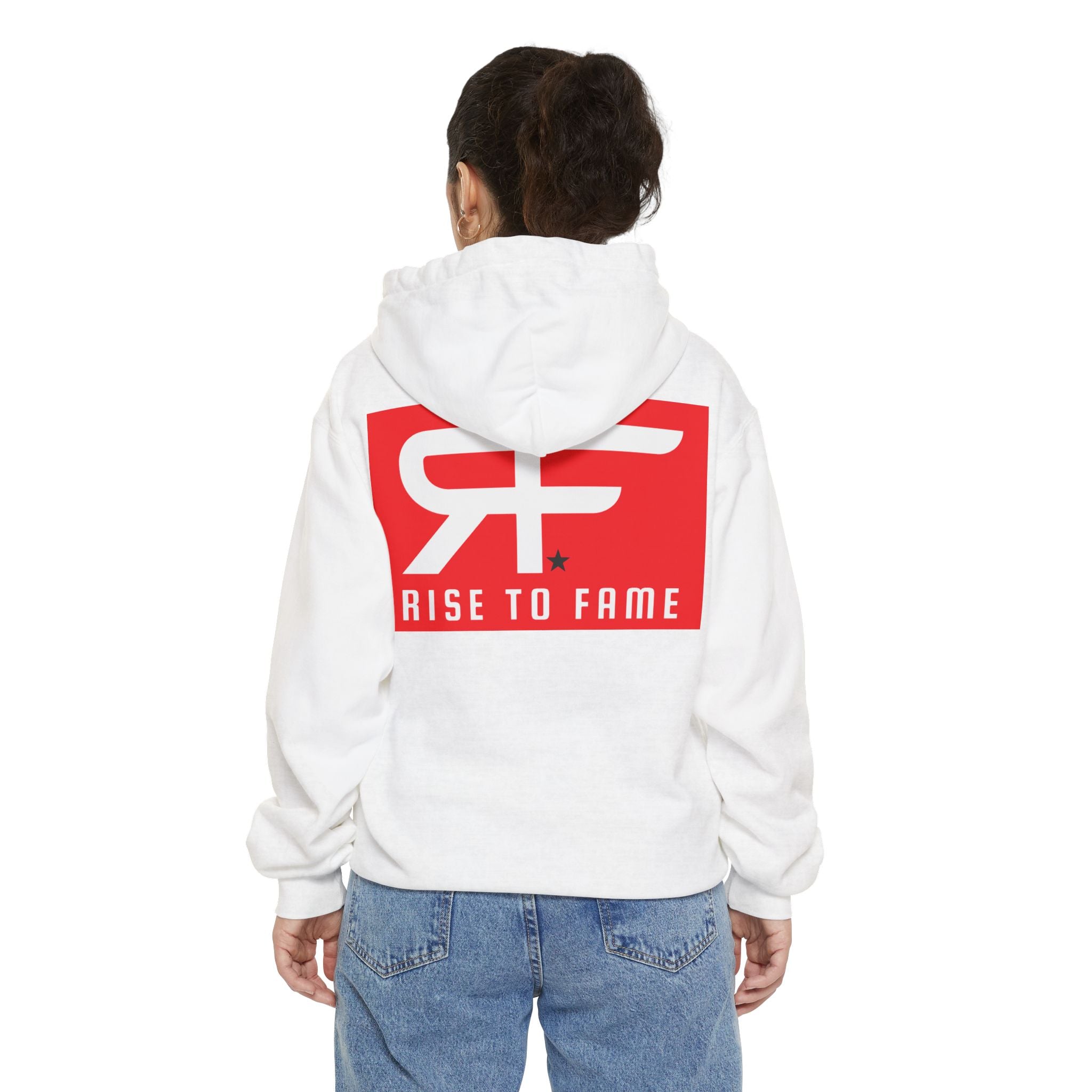 Rise to Fame Unisex Garment-Dyed Hoodie - Stylish & Motivational Apparel