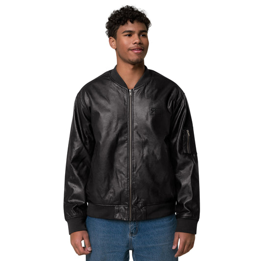 Leather Bomber Jacket