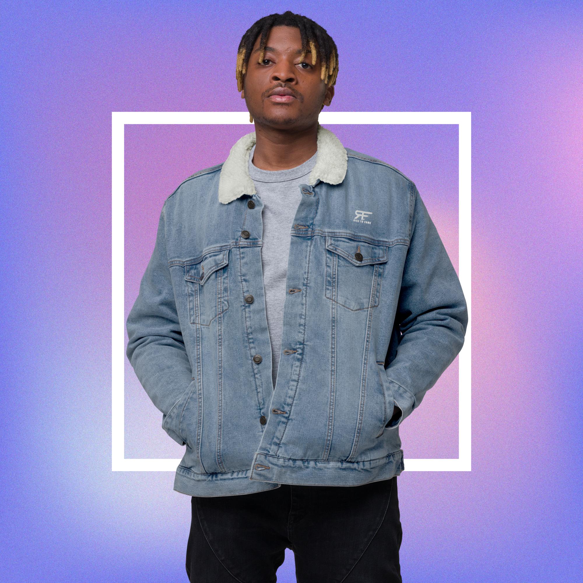 Unisex denim sherpa jacket